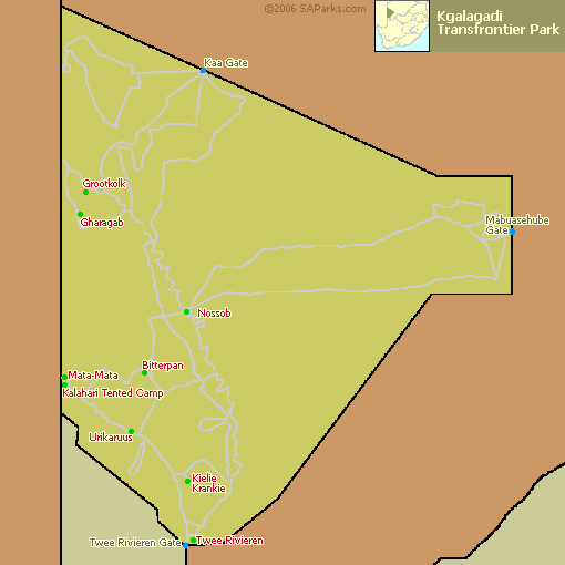 Map of Kgadagali
