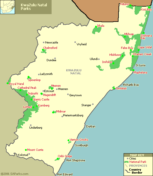 Map of KZN